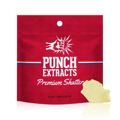 PUNCH EXTRACTS BHO SHATTER [1G] GUAVA GASLATO - 1 G