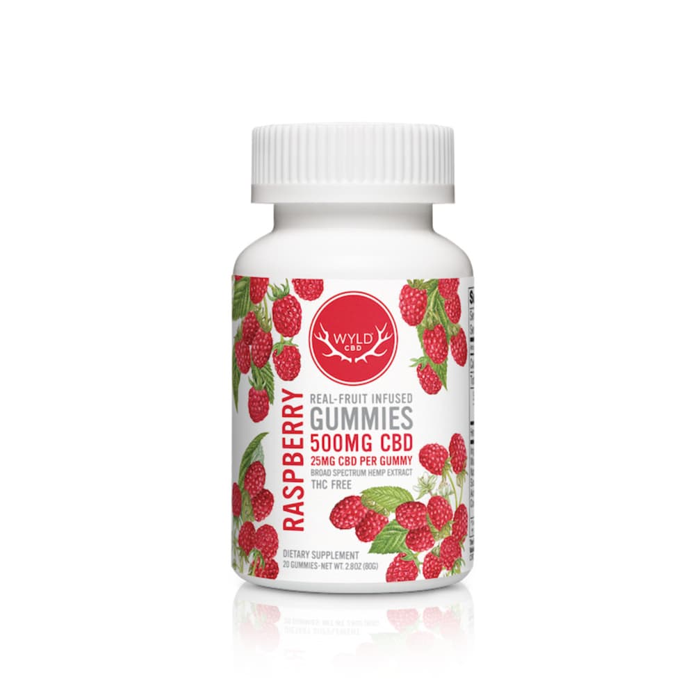 WYLD CBD 500mg Raspberry CBD Gummies (20-pack)