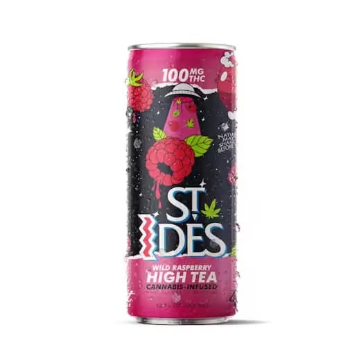 ST. IDES Wild Raspberry High Tea Drink 100mg Beverages