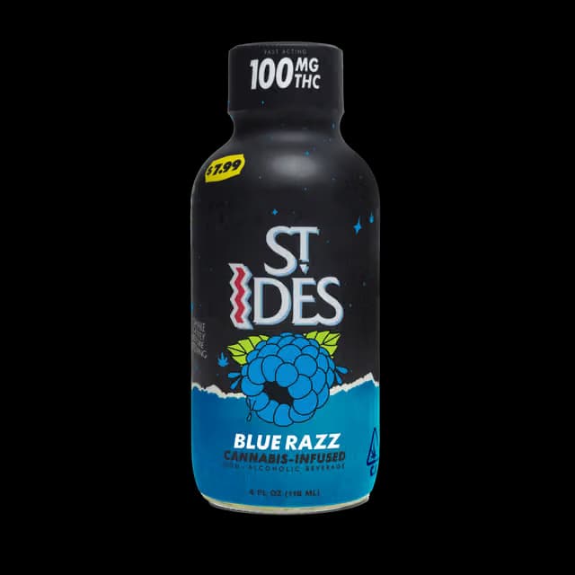 ST. IDES Blue Razz Shot Single 100MG Beverages
