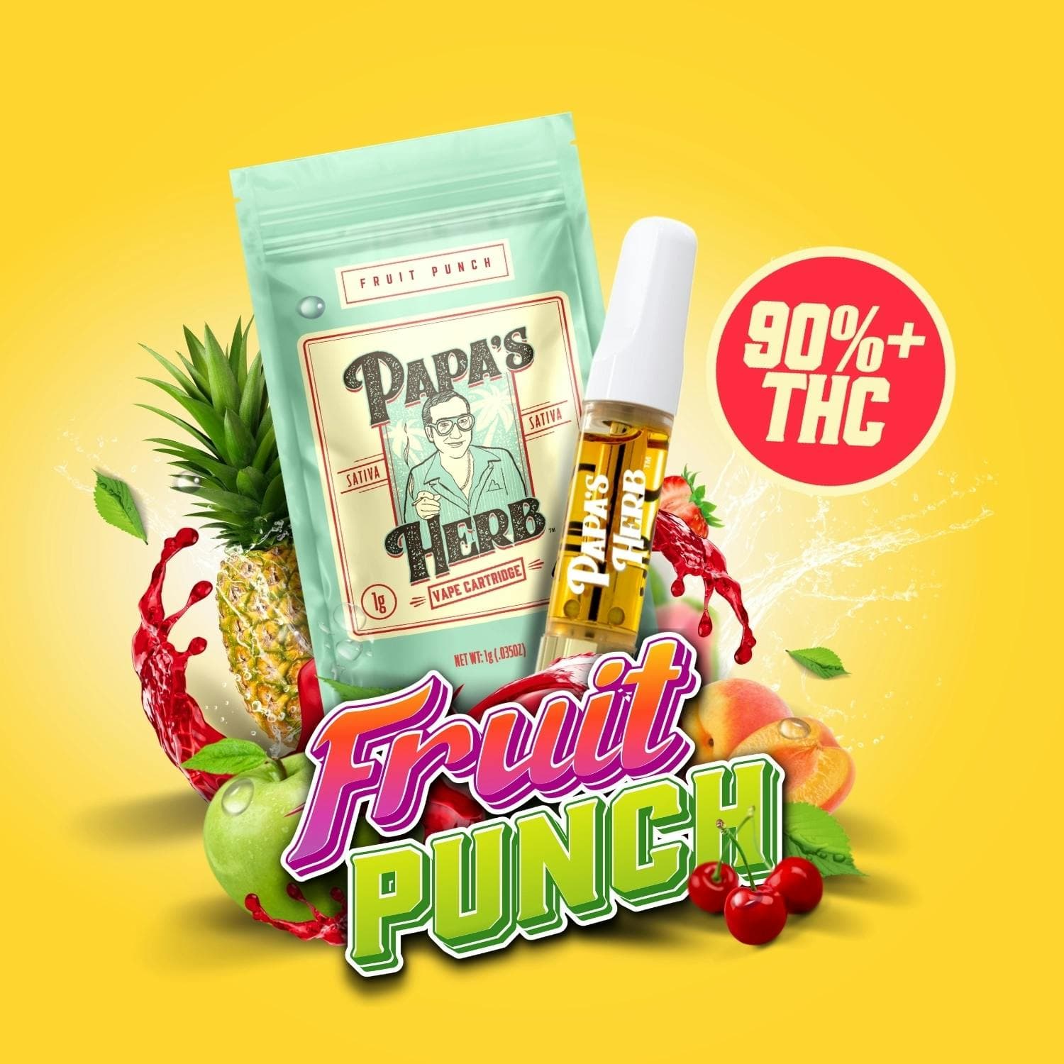 PAPA'S HERB FRUIT PUNCH 1G CARTRIDGE