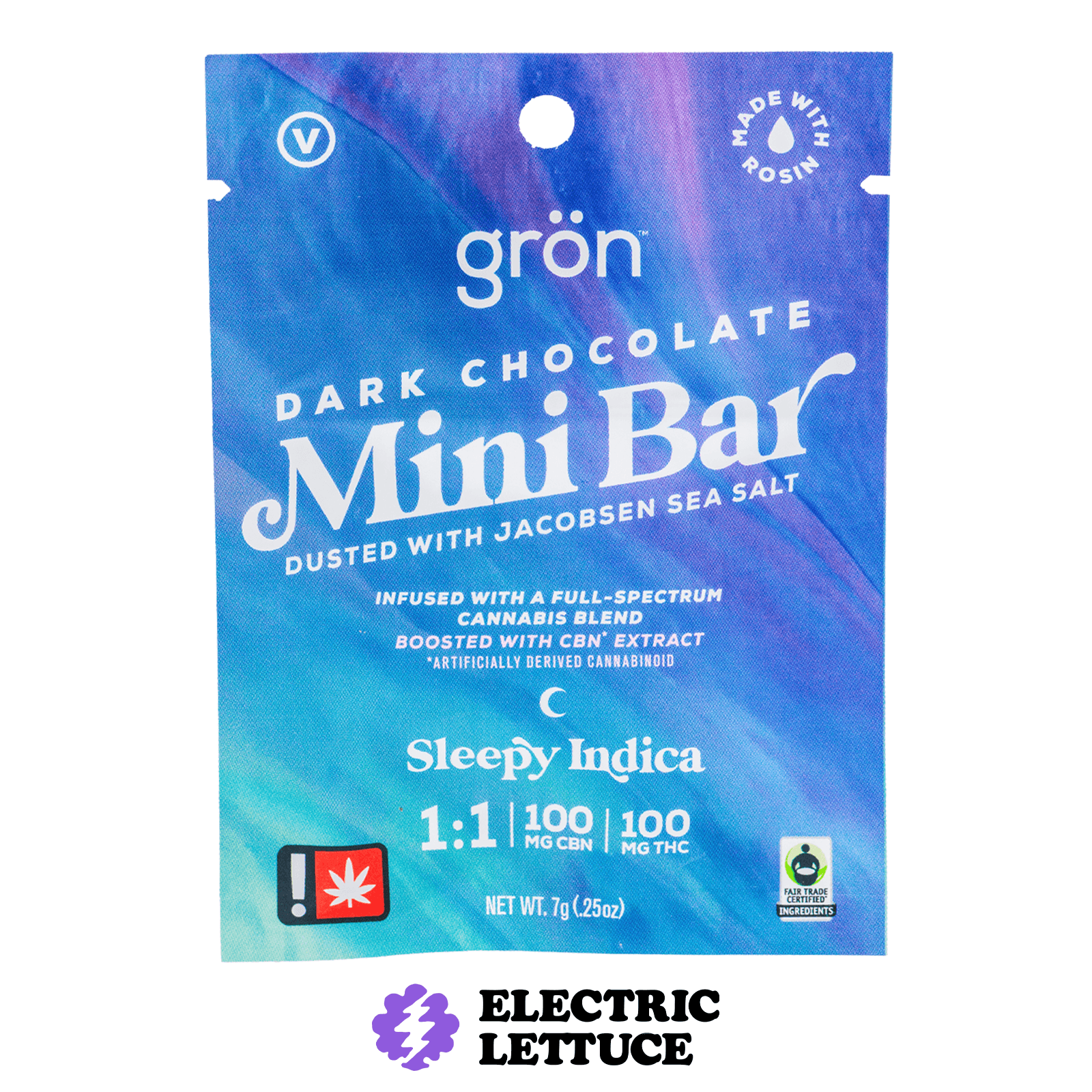 Gron Gron 1:1 CBN Dark Chocolate Mini Bar 100mg