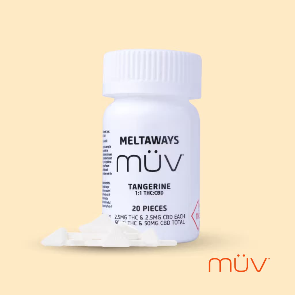 MÜV Tangerine 1:1 CBD:THC Meltaways