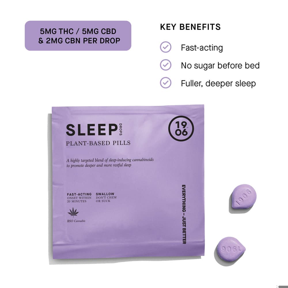 (1906) Sleep for ZZZ'S +RSO [2pk] (10mg THC/10mg CBD/4mg CBN)