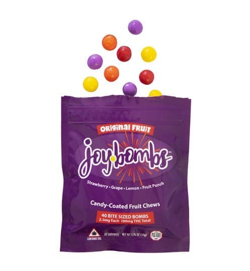 Joy Bombs by Joyibles Original | 2.5mg/40ct Fruit Chews