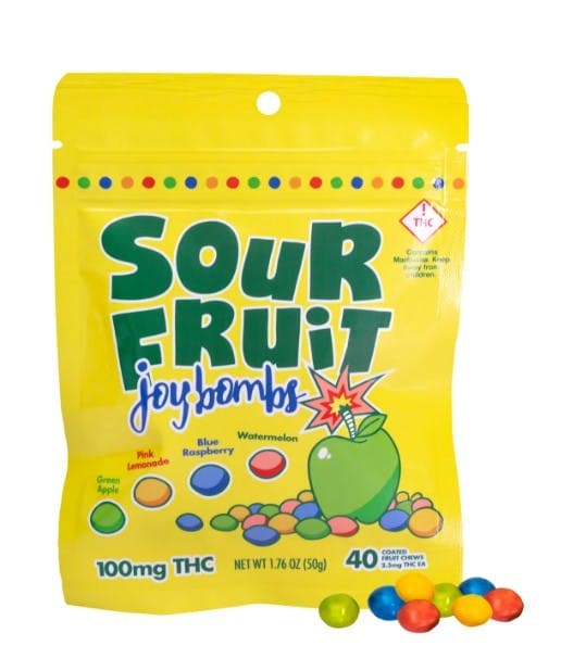 Joy Bombs by Joyibles Sour Fruit Joy Bombs | Chews | 100mg