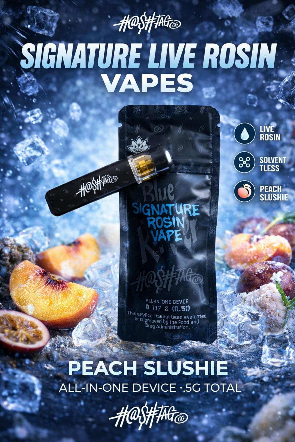 HashtagOG Peach Slushie [500mg]