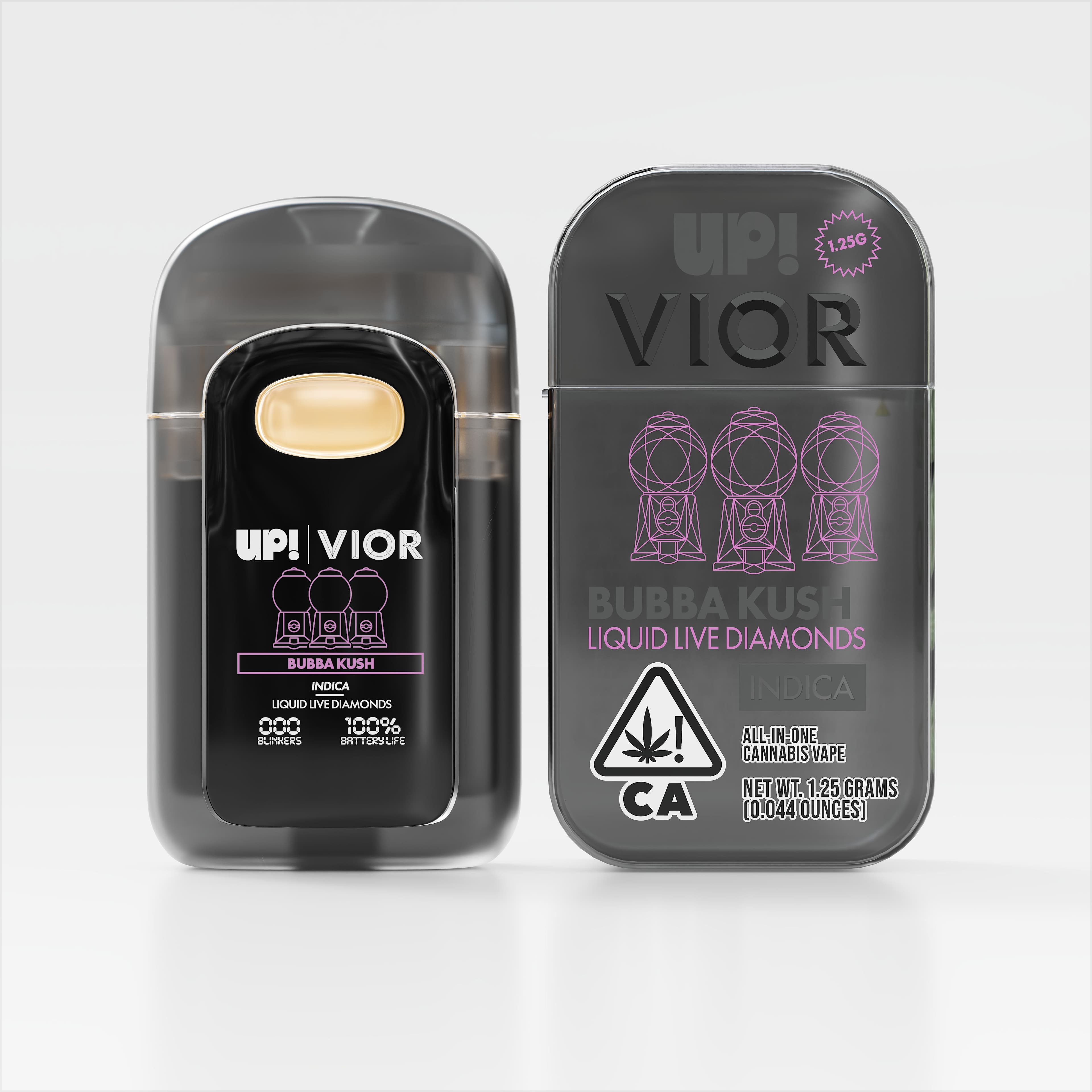 Vior Extracts VIOR x UP! - Bubba Kush (Indica) All-In-One Vape 1.25g