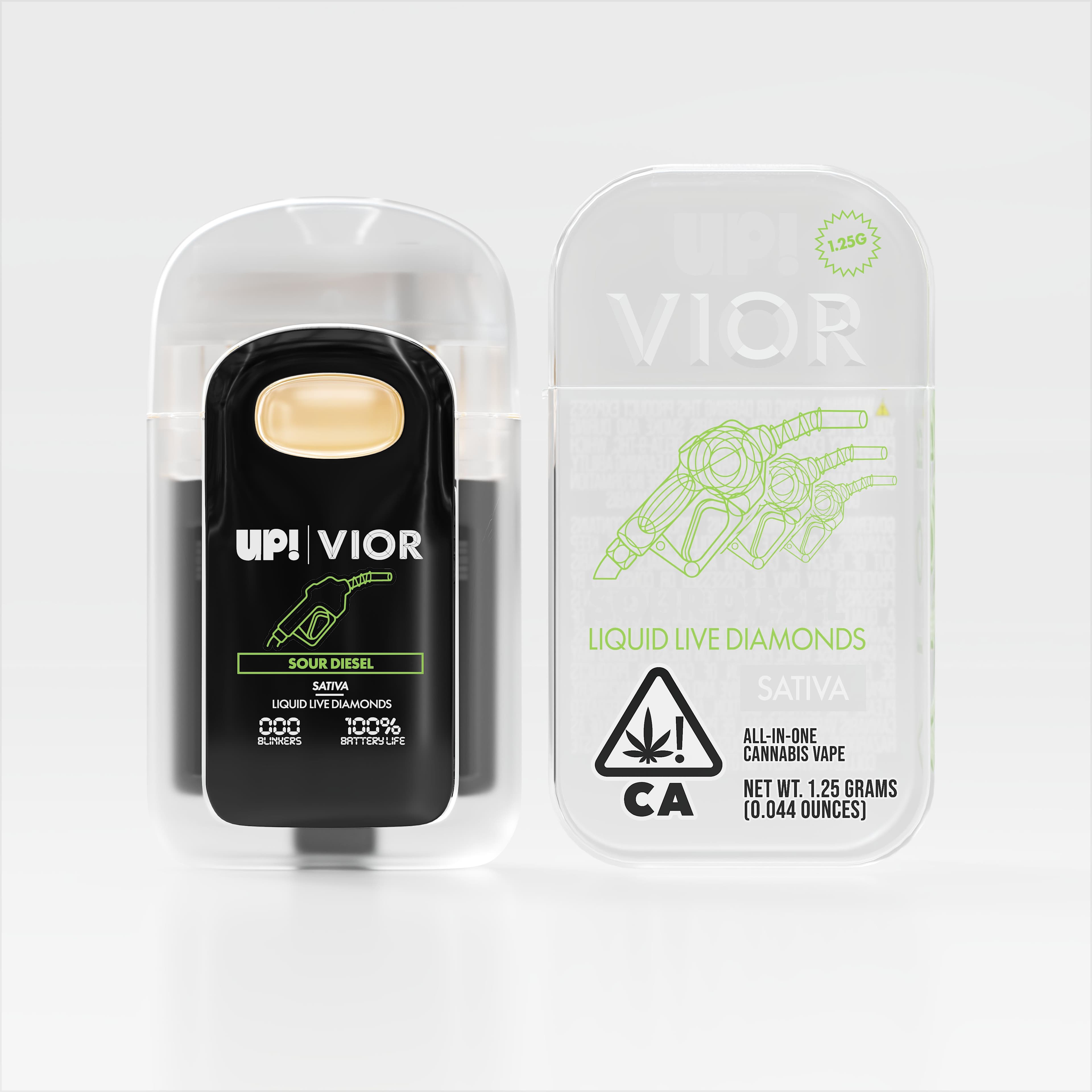 Vior Extracts VIOR x UP! - Sour Diesel (Sativa) All-In-One Vape 1.25g