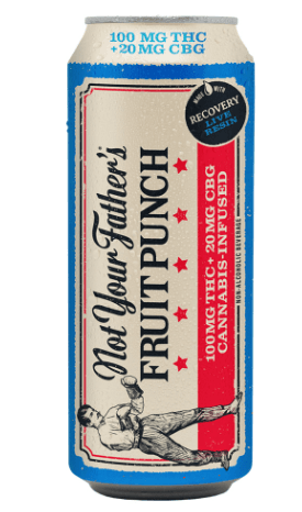 Not Your Father's SODA 16FLOZ [100MG] FRUIT PUNCH + CBG - 100 MG Edibles