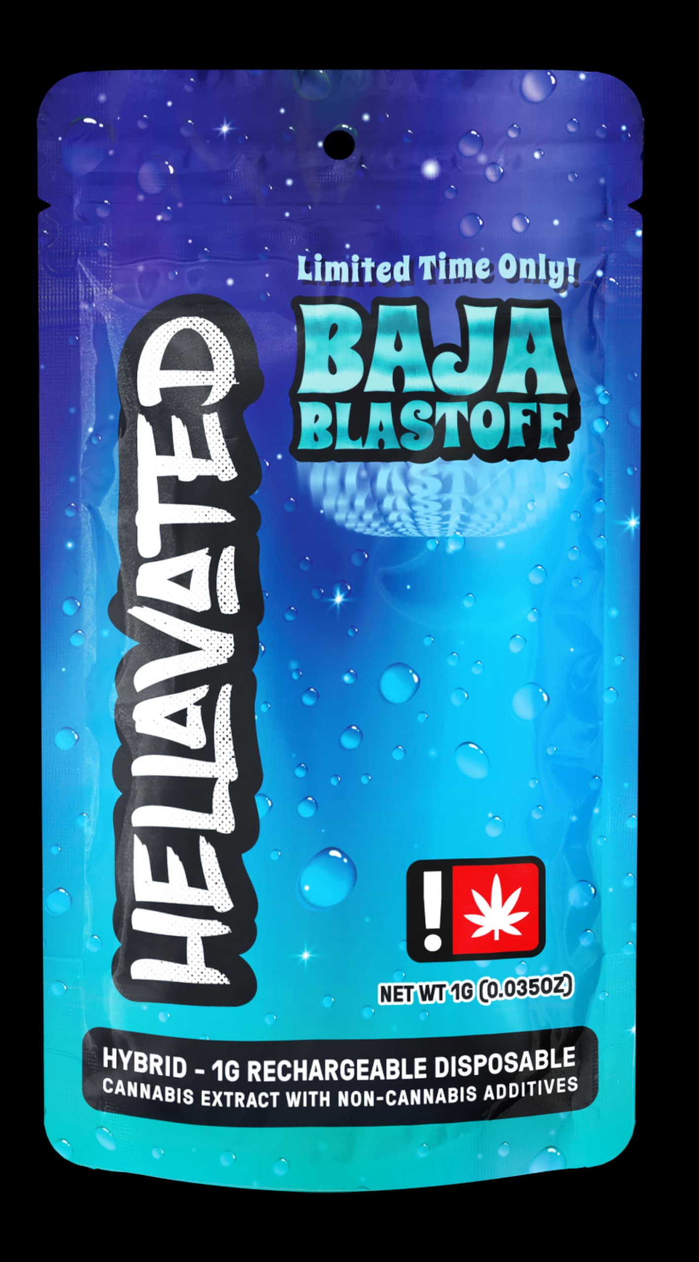 Hellavated Baja Blastoff Cloud Bar Rechargeable Disposable 1g