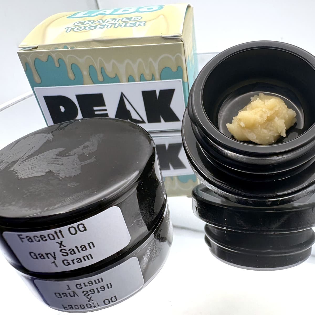 U4EA X PEAK Live Hash Rosin - Faceoff OG x Gary Satan - 1g