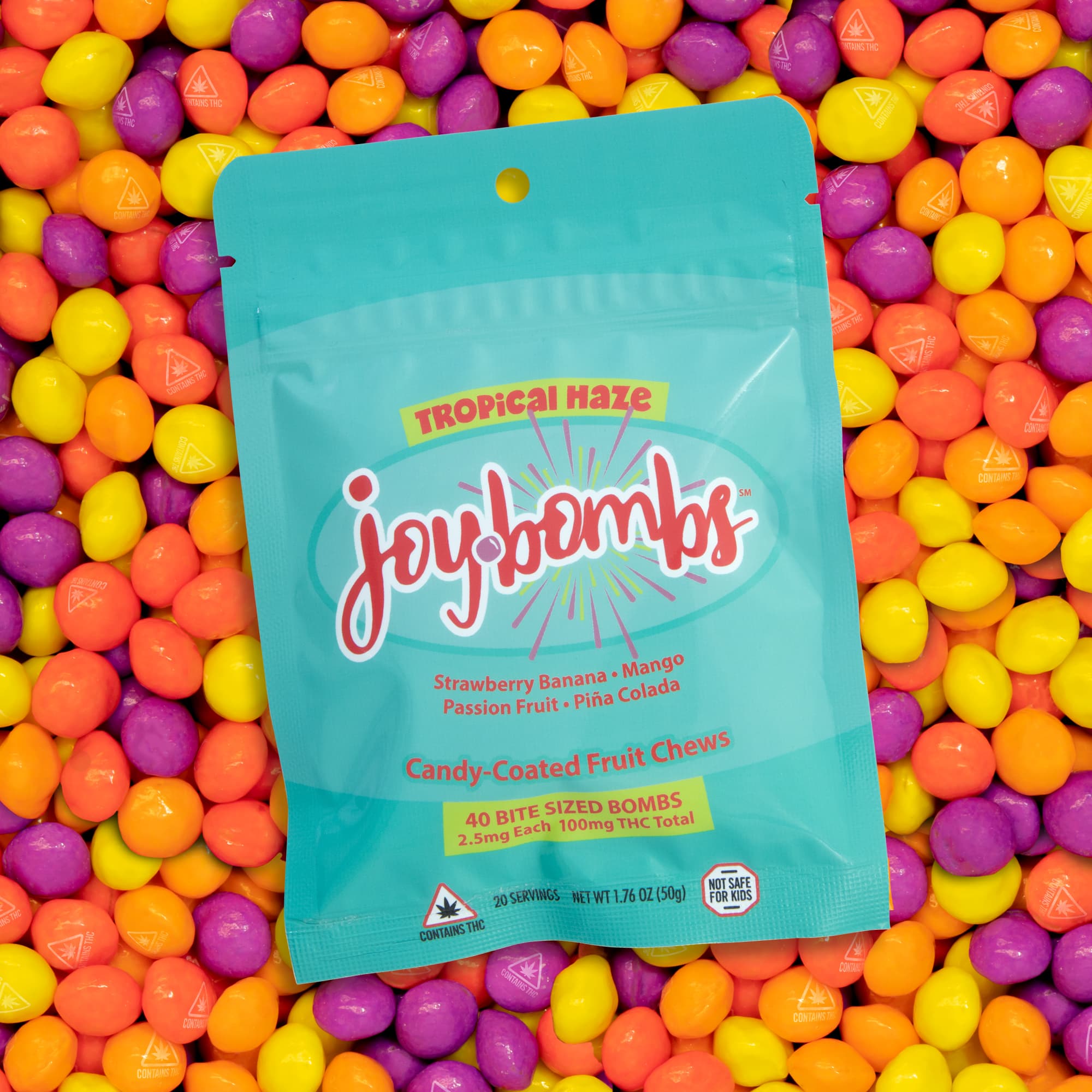 Joy Bombs by Joyibles Joybombs Fruit Chews - Tropical Haze