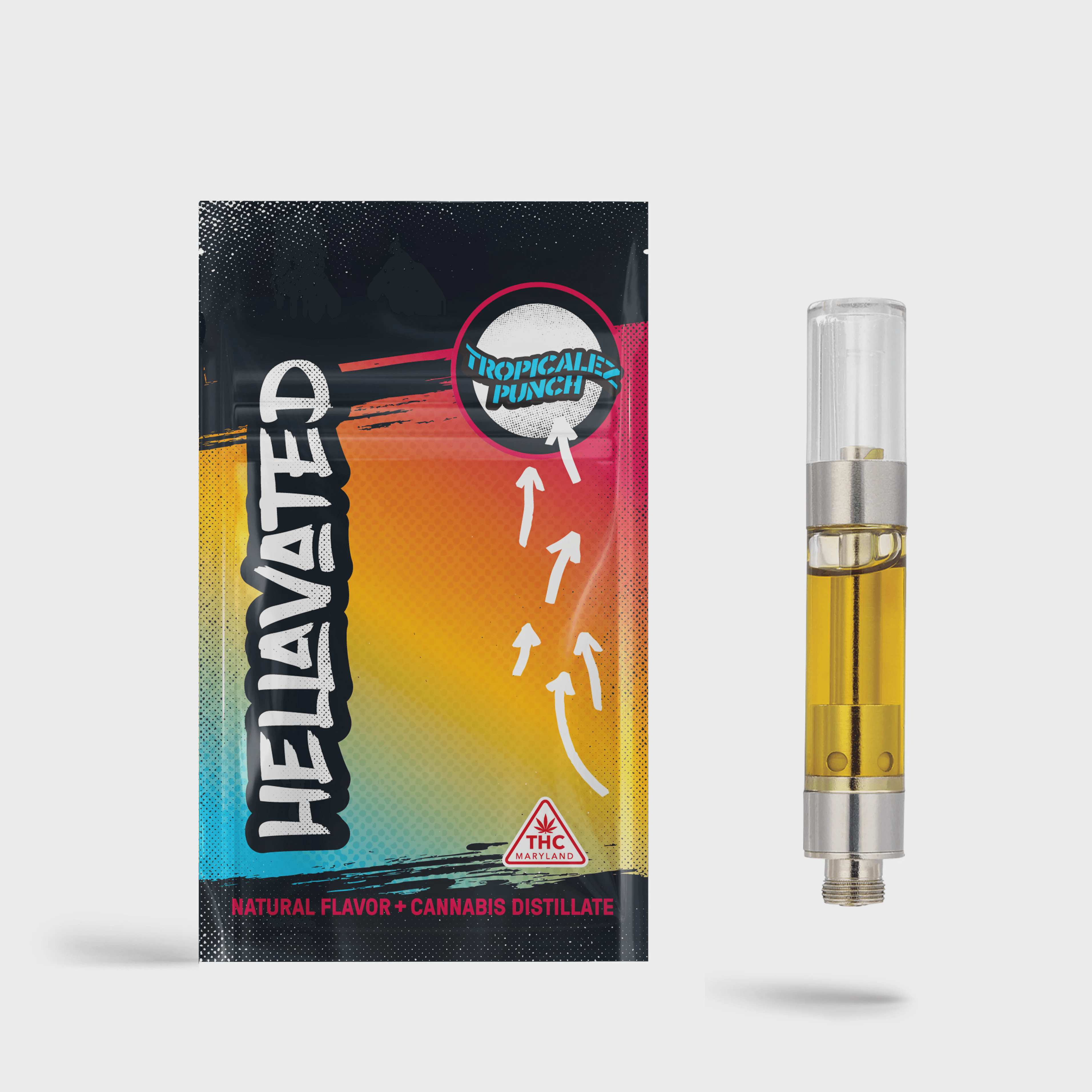 Hellavated Tropicalez Punch Distillate Cartridge I 1g