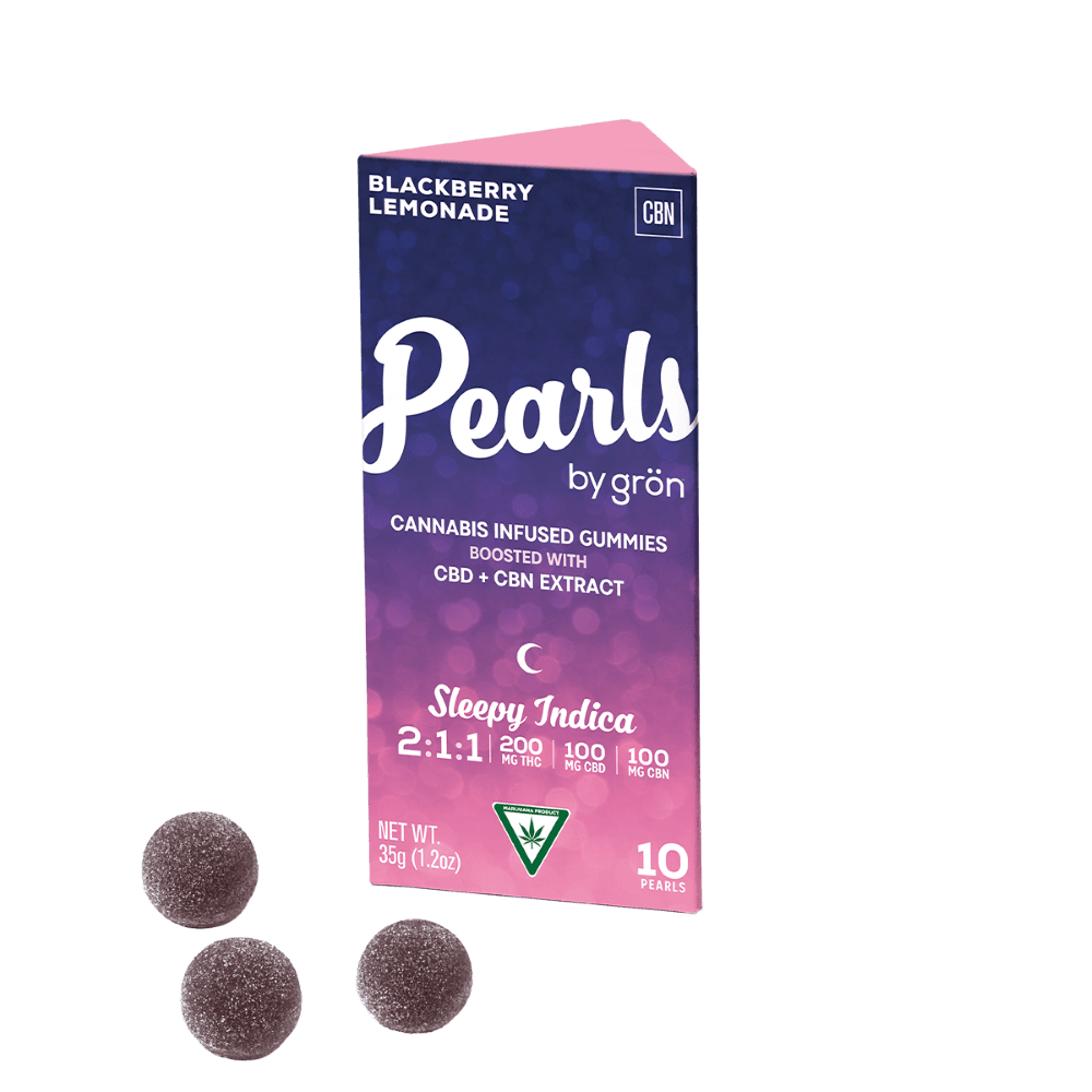 Grön Blackberry Lemonade | THC:CBD:CBN Pearls | 200mg (10pk)
