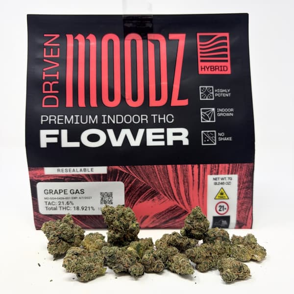 Moodz Grape Gas | Hybrid | Flower | 7g