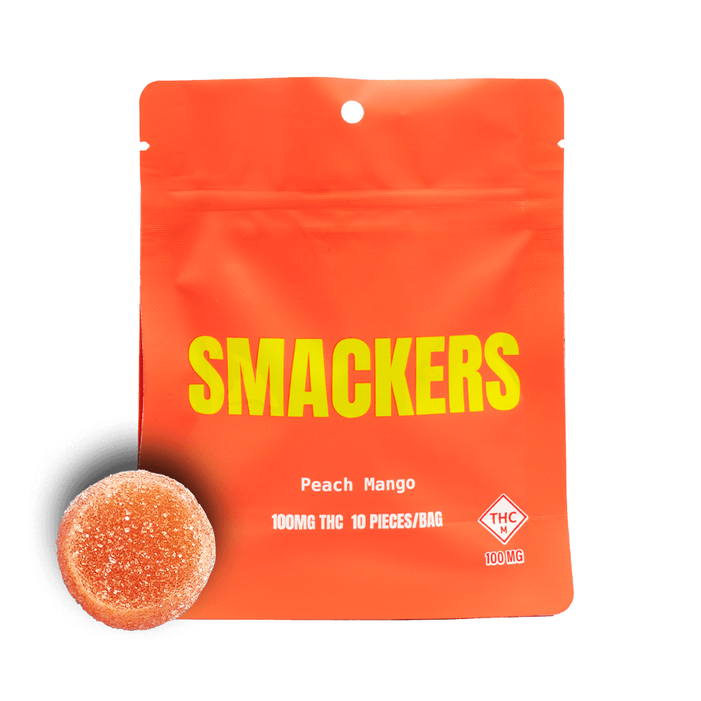 Smackers 100mg Gummies | Peach Mango