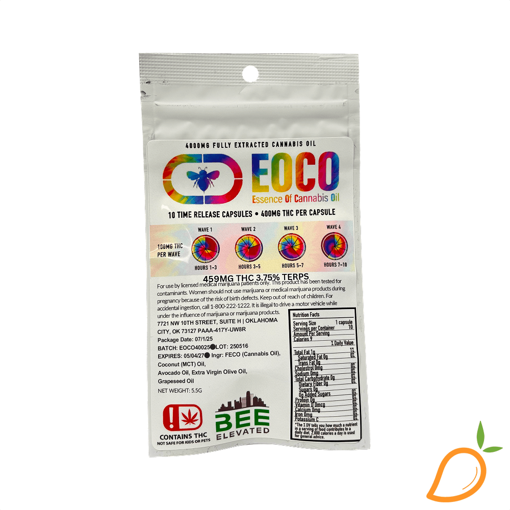 Bee Elevated 3000mg 10pk EOCO Capsules Bee Elevated