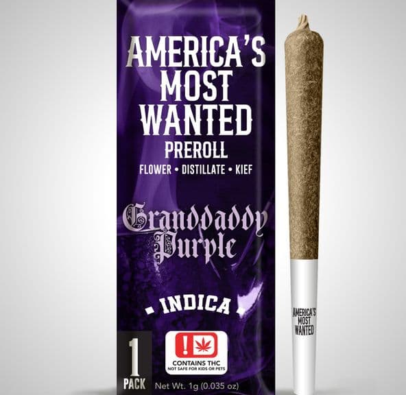 Presidential THC Americas Most Wanted - Infused Pre Roll - Cherry Pie