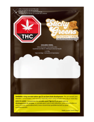 Sticky Greens GOLDEN CRML PURE DIAMONDS 97' 510 VAPE - 0.95