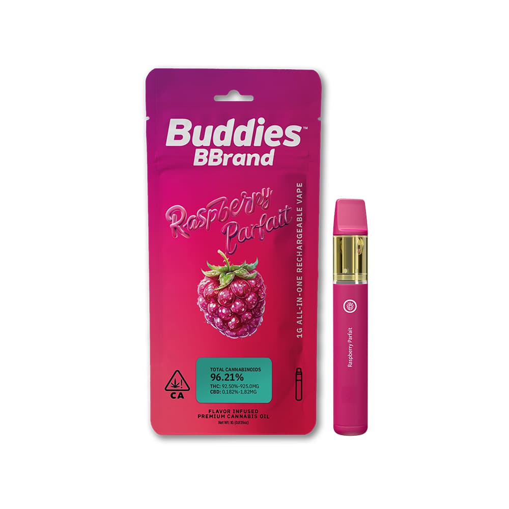 Buddies Brand Raspberry Parfait [1000mg]