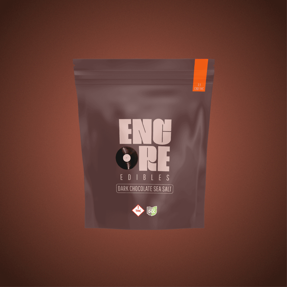 Encore Edibles Dark Chocolate Sea Salt Sativa Chocolates [10pk] 110mg