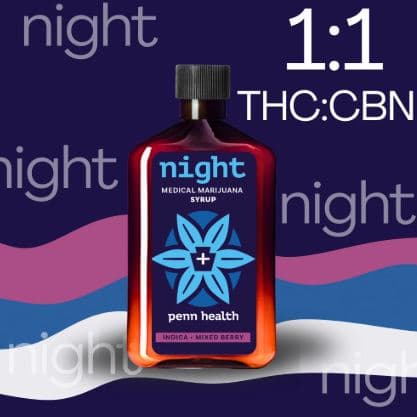 PHG Night 1:1 100mL Syrup | Mixed Berry (100mg THC + 100mg CBN)