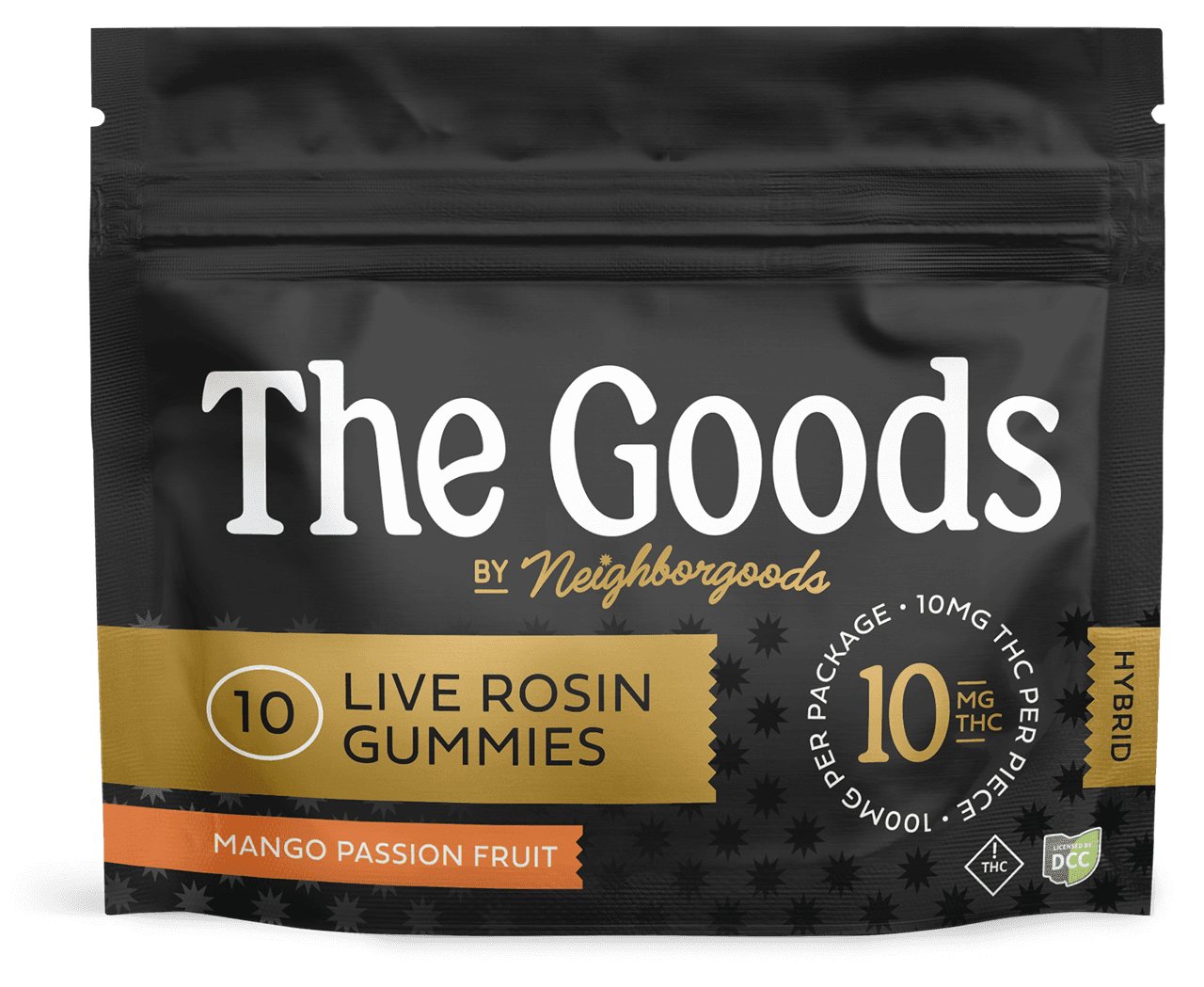 The Goods Mango Passion Fruit | Live Rosin Gummies | [101.75mg]