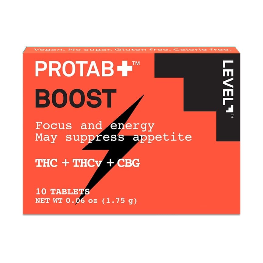 LEVEL Protab Boost Tablets | 10 Pack (20mg THC+7mg THCv+3mg CBG)