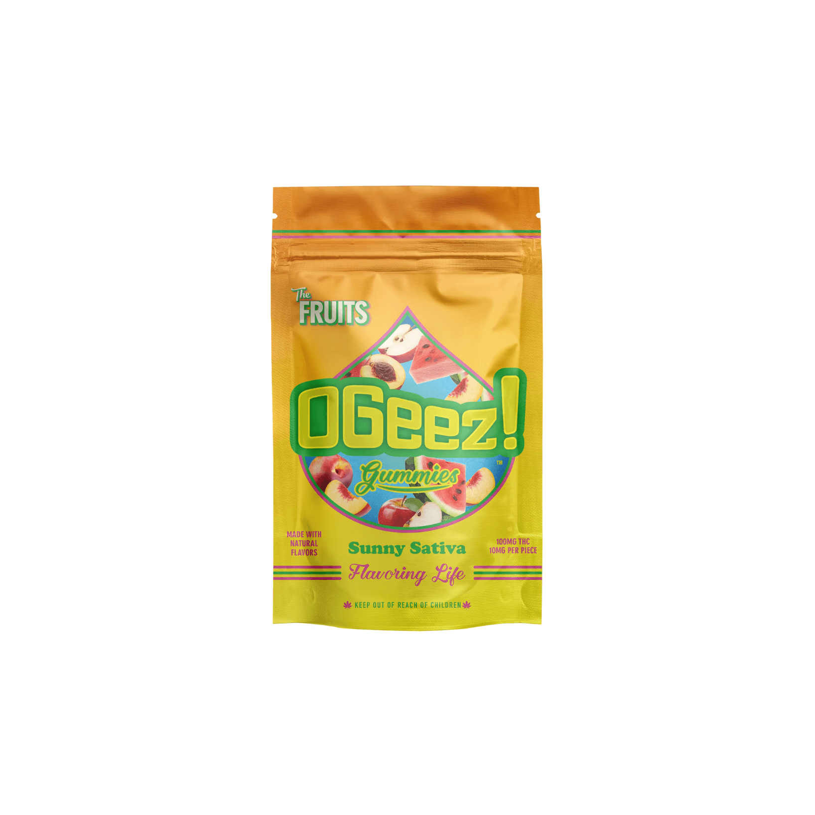 OGeez! The Fruits, Sunny Sativa - 100 mg