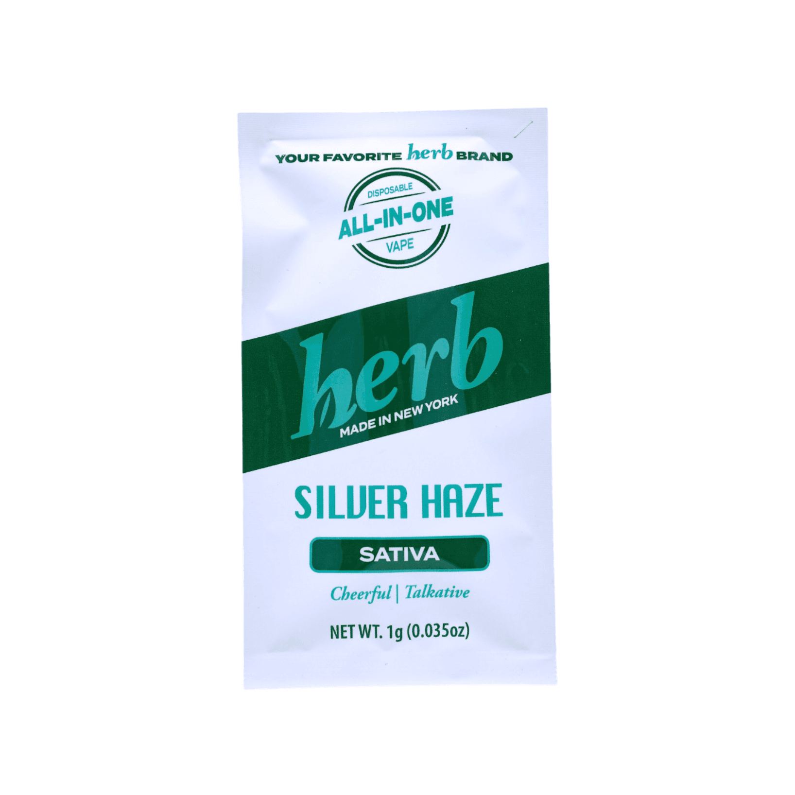 HER.B Silver Haze Disposable Vape - 1g