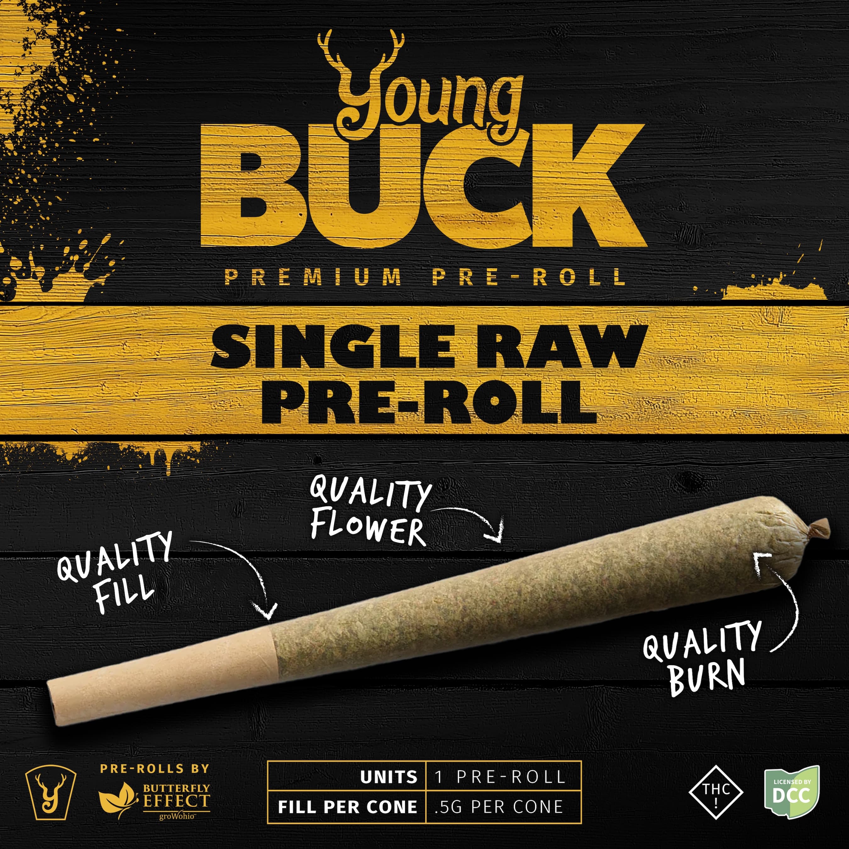 Young Buck GRMPZ - Preroll .5g