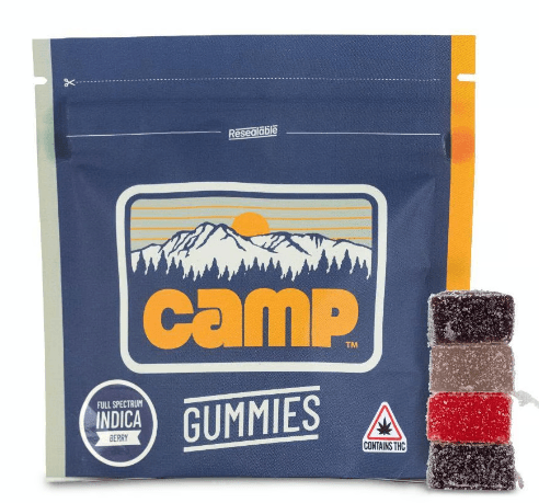 CAMP Sour Gummies - Blue Raspberry - 200mg/20pk