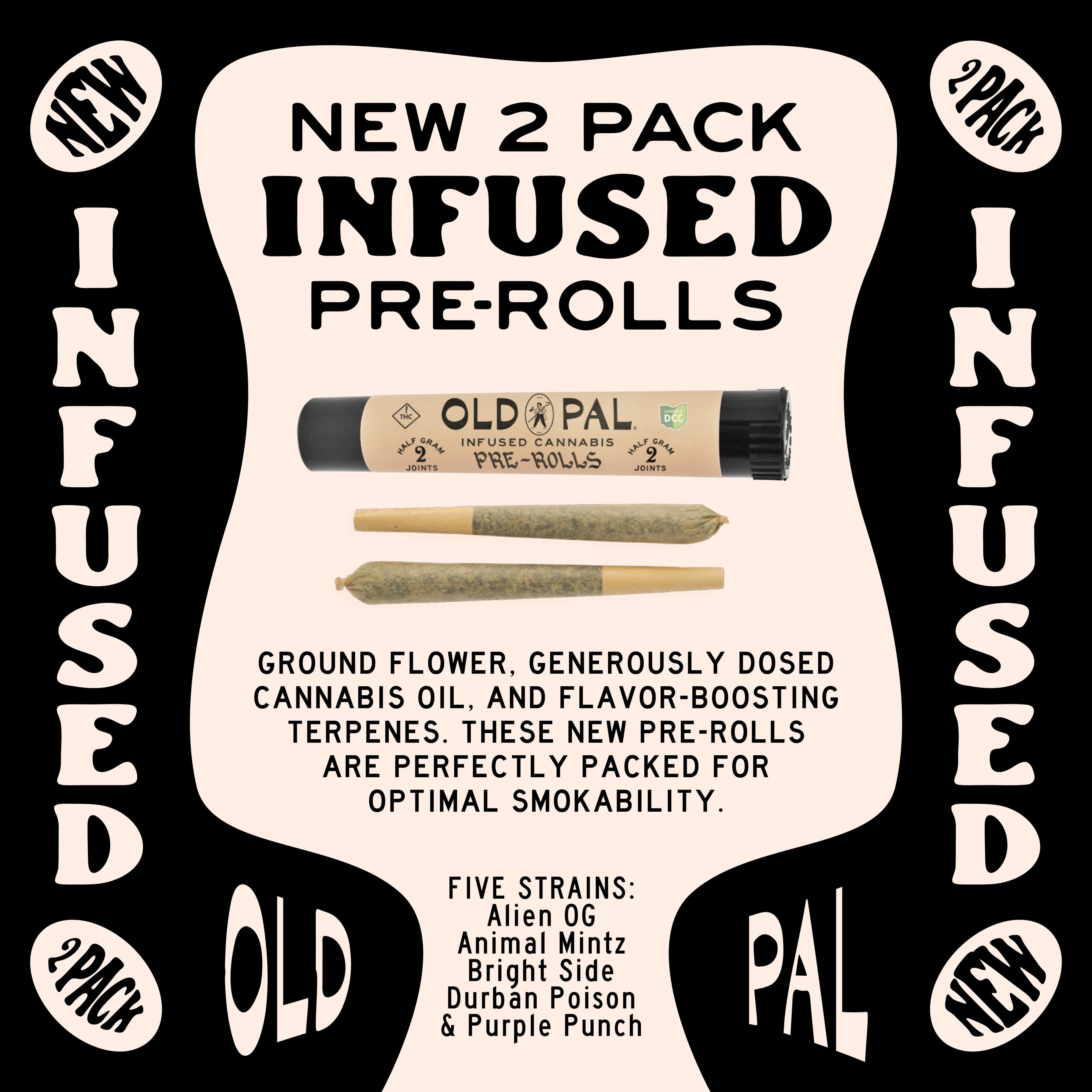 Old Pal Alien OG Infused Pre-Roll 0.5g 2pk