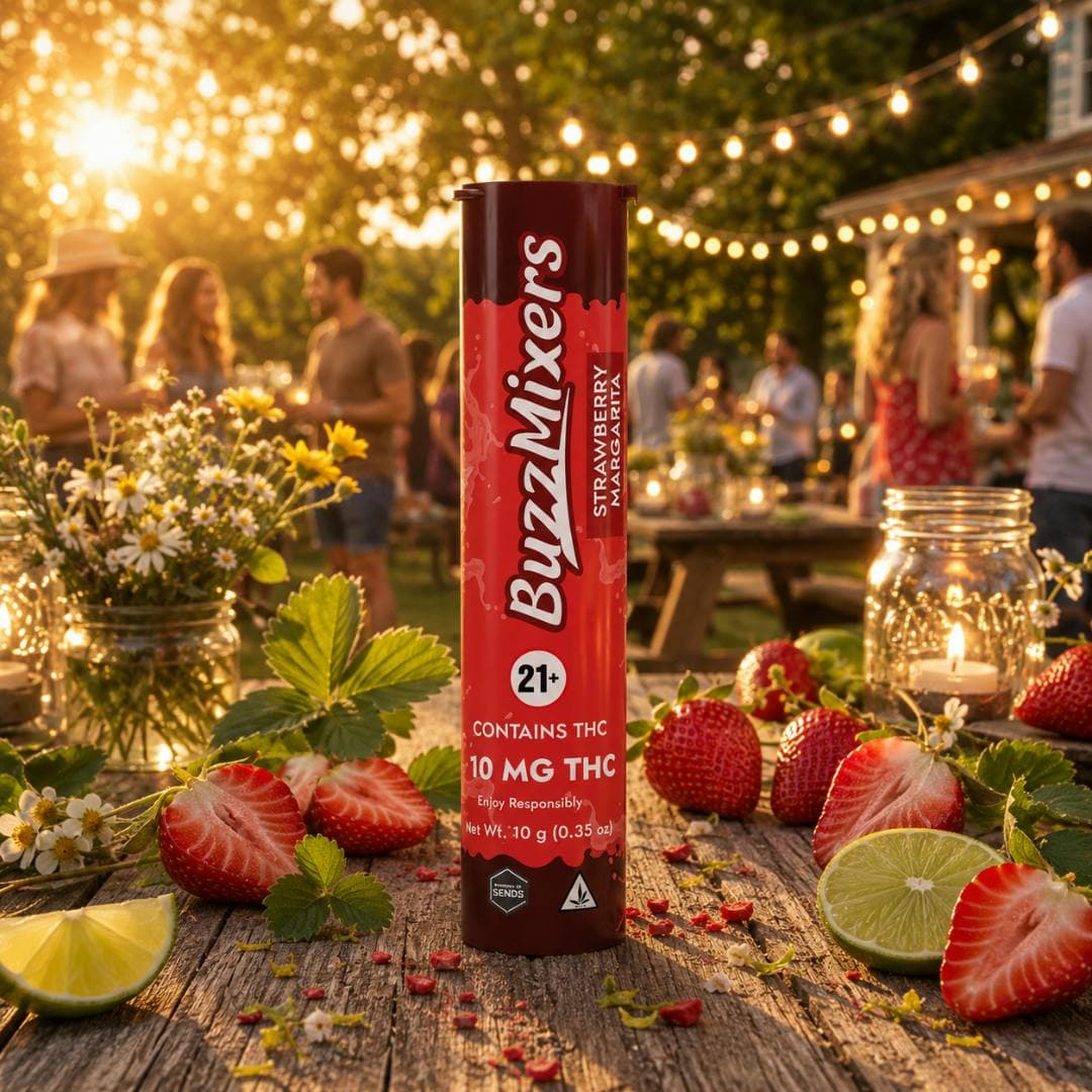 BuzzMixers Strawberry Margarita - 10mg 1pk Drink MIx Beverages