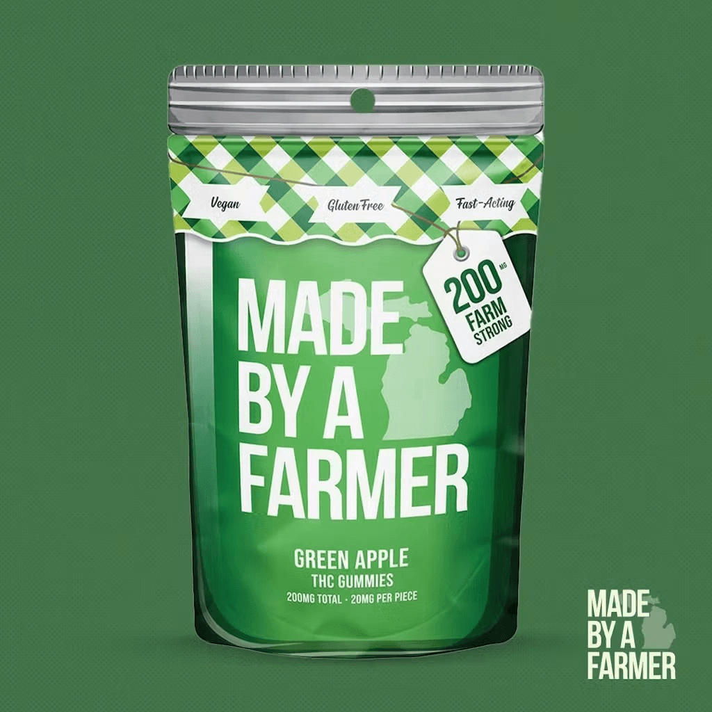 Made By A Farmer Green Apple High Dose Gummies - 10 Pack