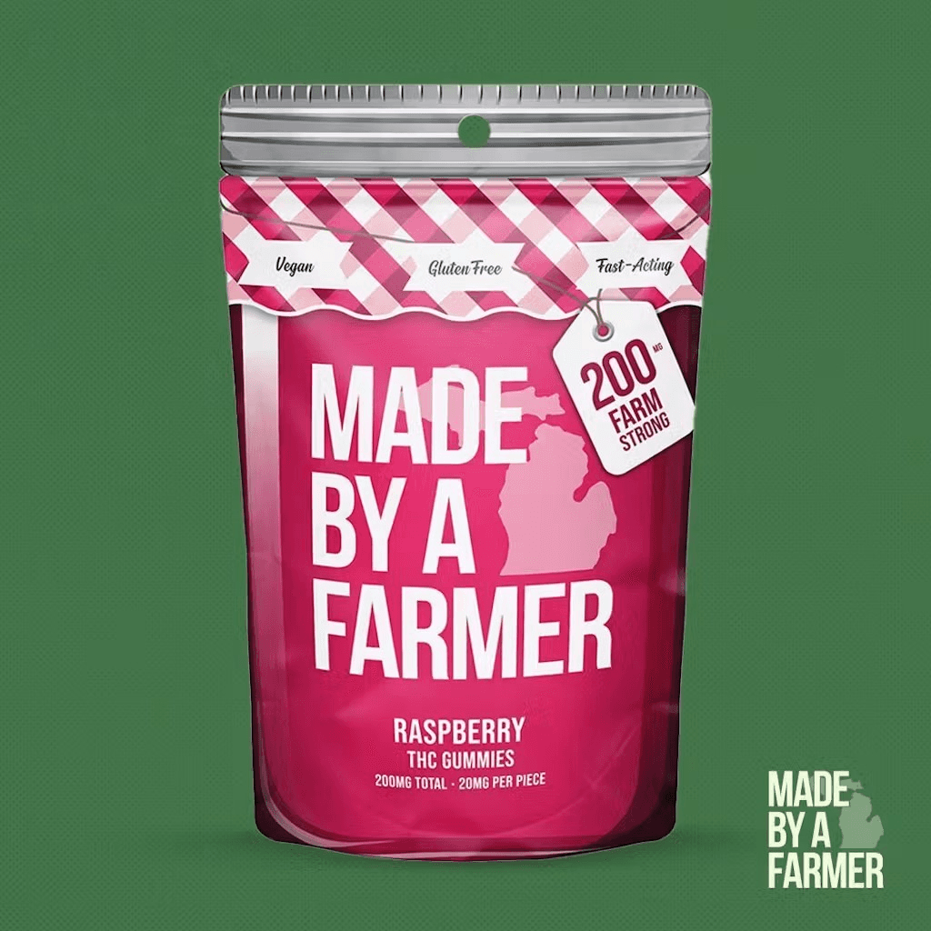 Made By A Farmer Raspberry High Dose Gummies - 10 Pack