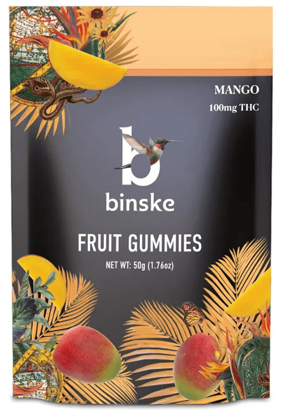 binske Mango THC Gummies 100mg