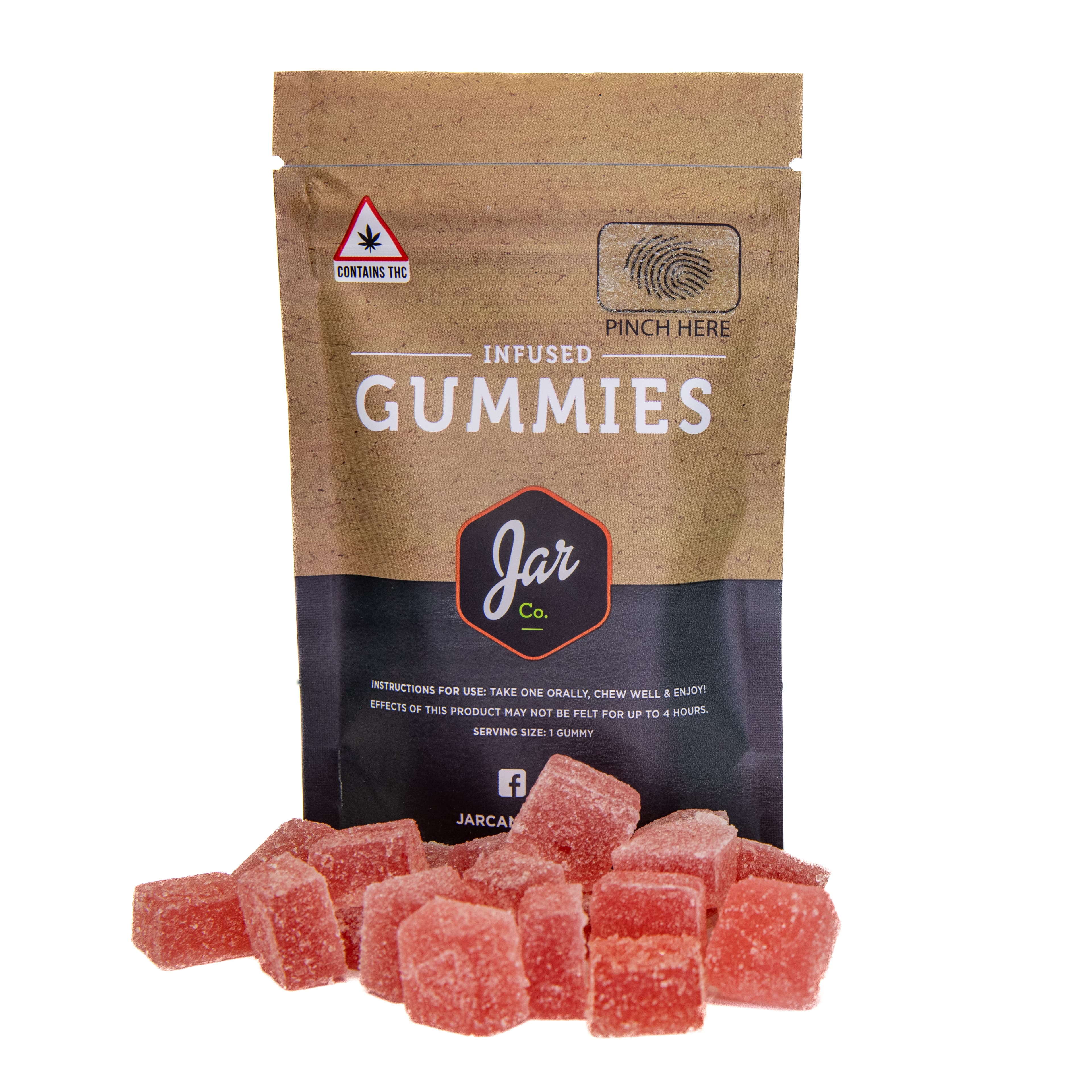 Jar Co. Pink Lemonade Gummies - 100mg ( 5mg / piece )