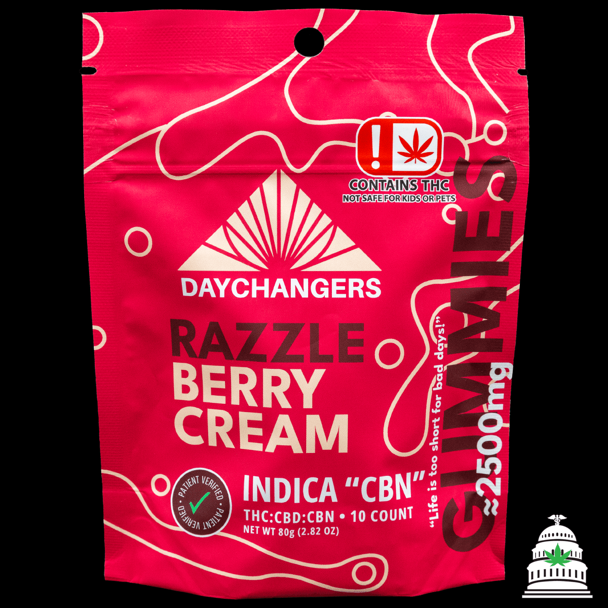 Day Changers Razzle Berry Cream - 2500mg Day Changers Gummies
