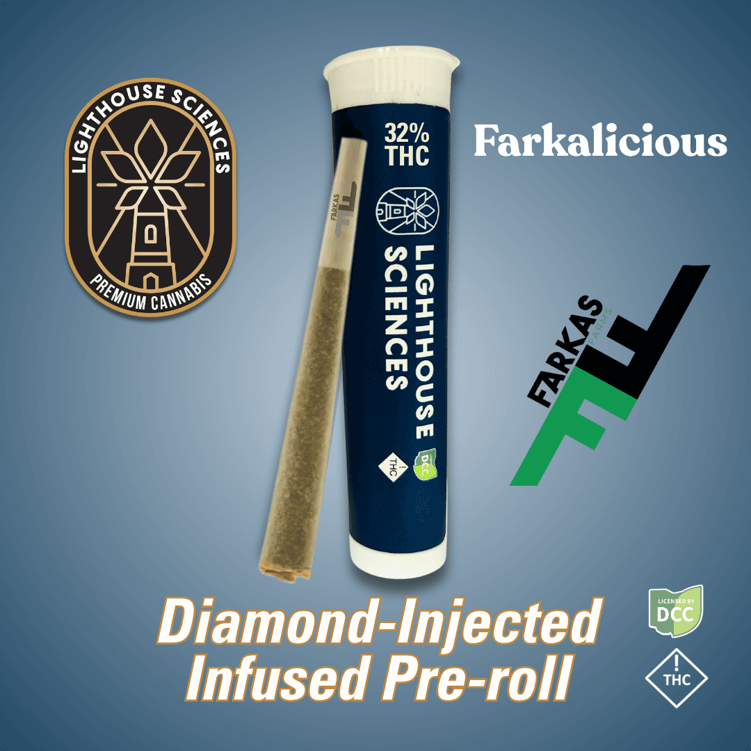 Lighthouse Sciences Lighthouse Sciences Farkalicious (H) Diamond Infused Pre-Roll 1g