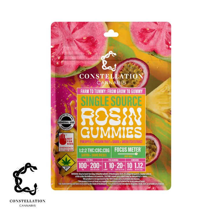 Constellation Constellation Gummies Effects 1:2:2 Pineapple Passion Fruit Guava 400mg