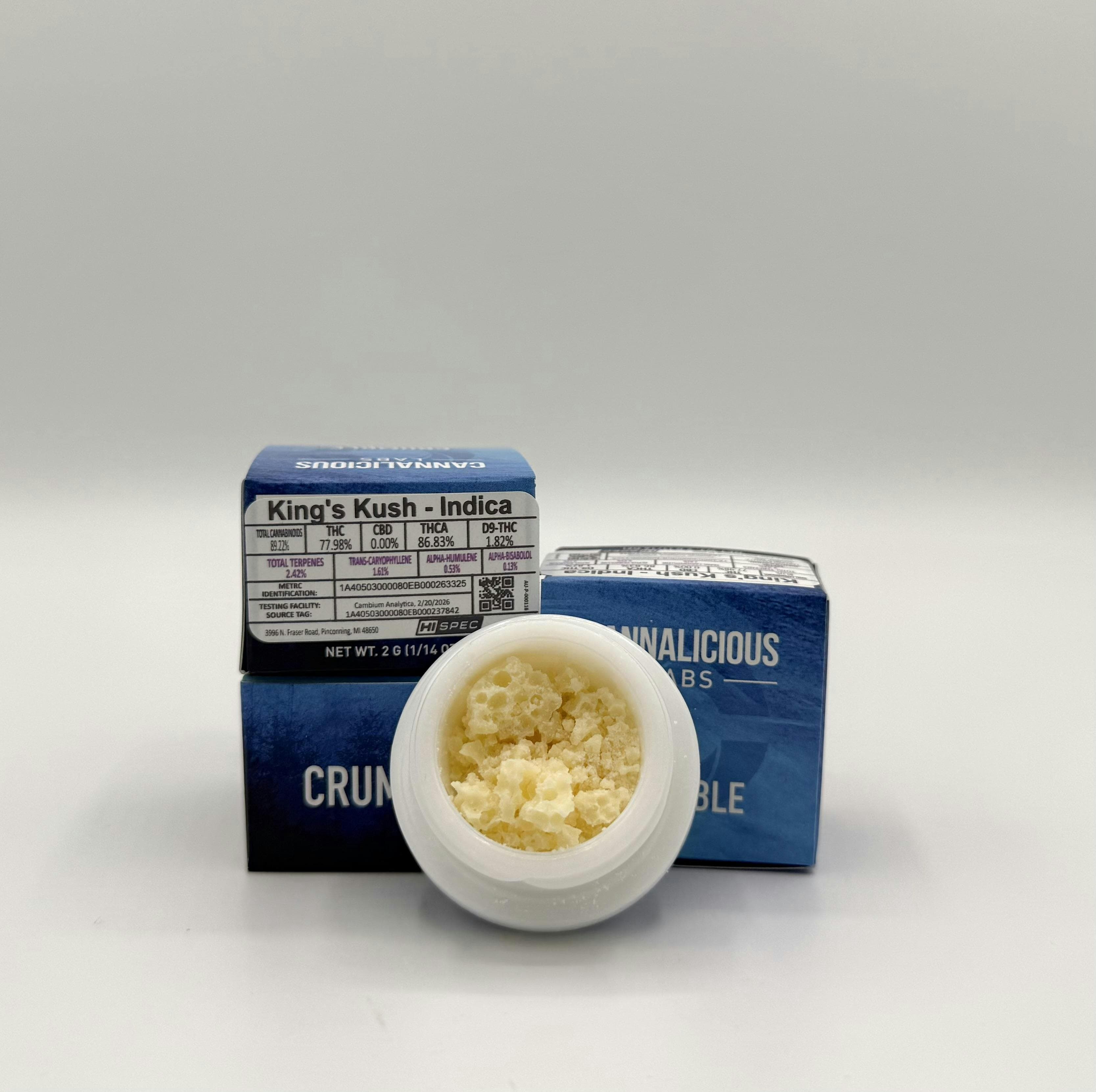 Cannalicious Labs Cannalicious Crumble | King's Kush
