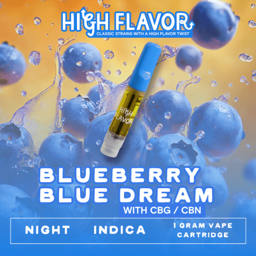 High Flavor Blueberry Blue Dream | Night | Vape | 1g