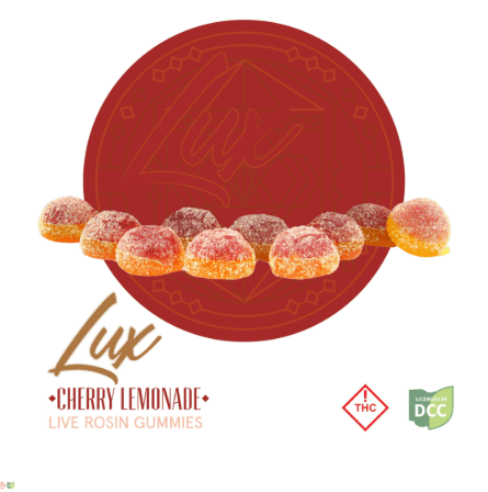 Lux Gummies - Sour Cherry Lemonade (H) - 100mg, 5pk