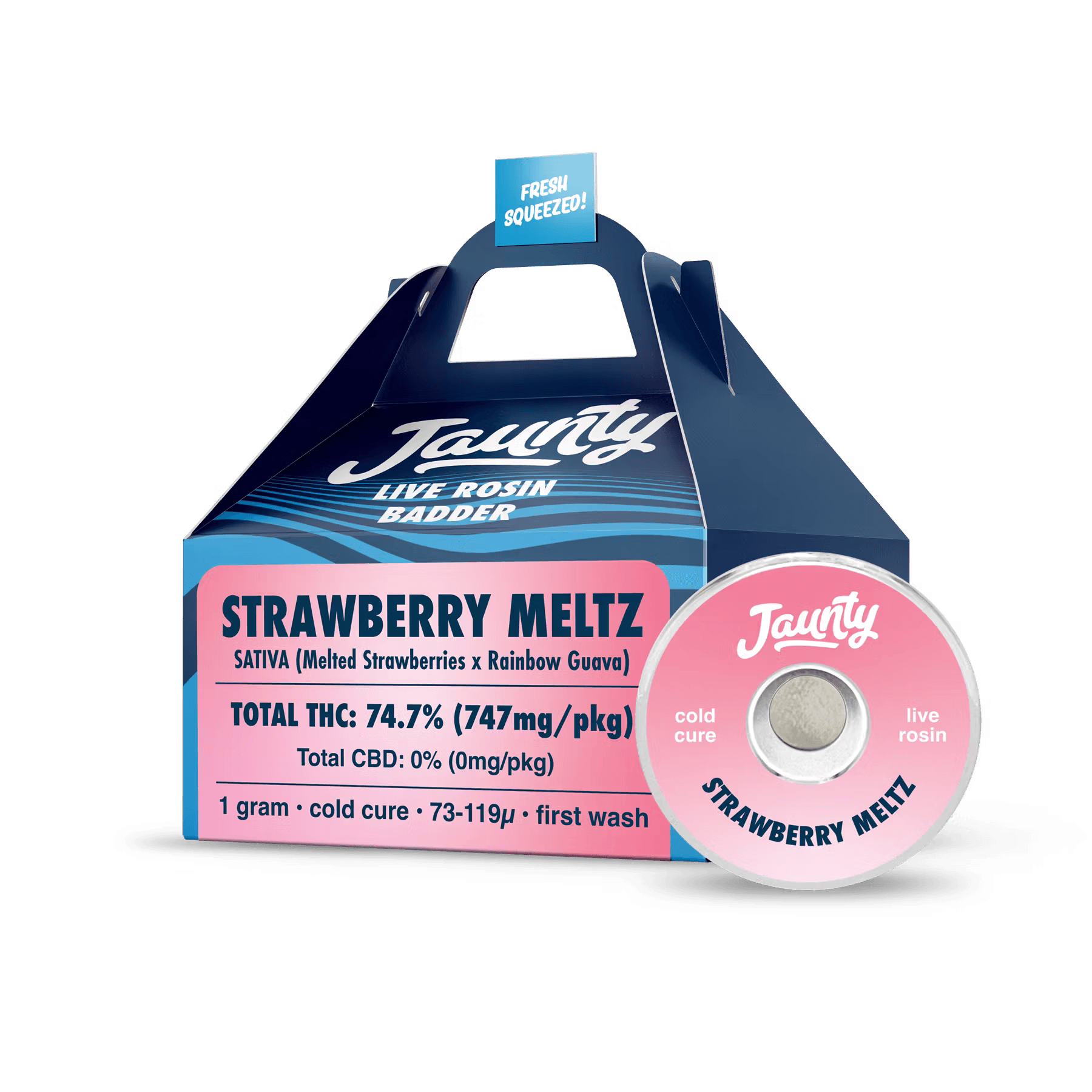 Jaunty Strawberry Meltz Live Rosin Badder