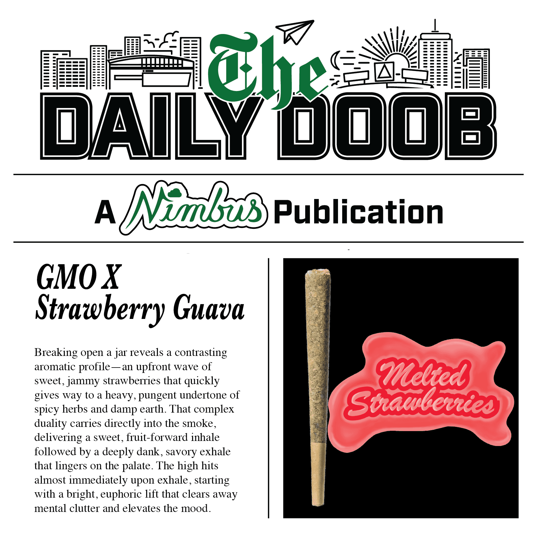 Daily Doob Melted Strawberries Pre-Roll | 1g