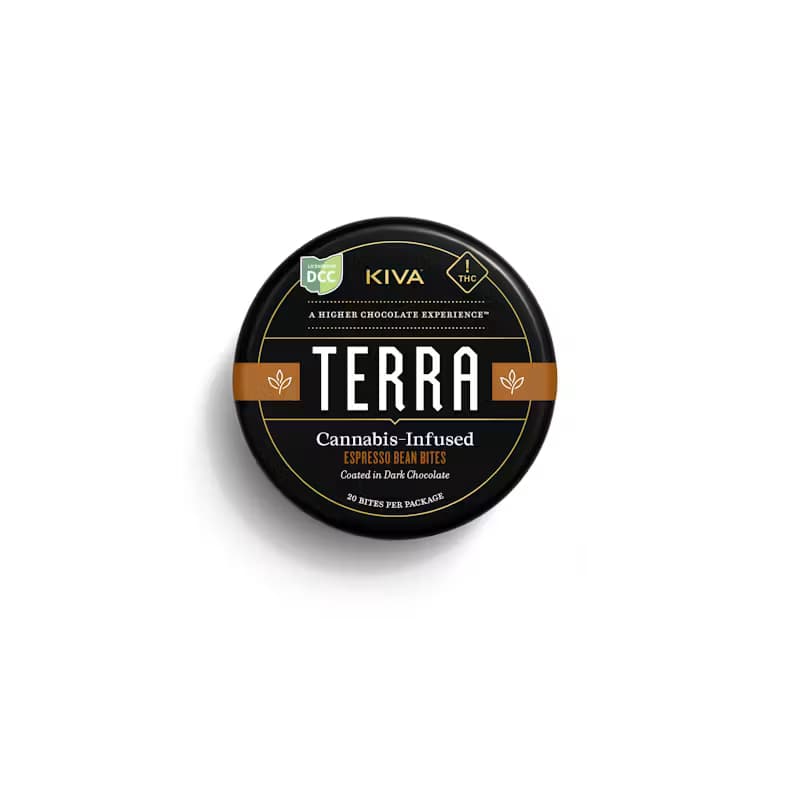 TERRA Chocolate Covered Espresso Beans 20pk - 100mg