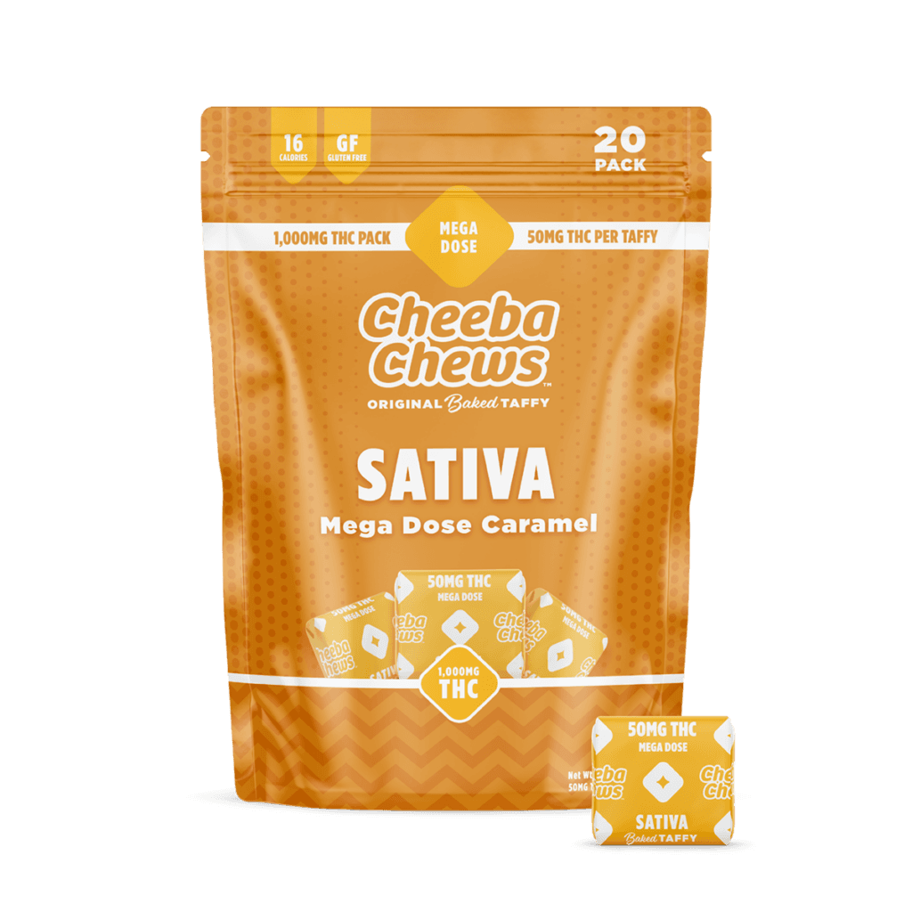 Cheeba Chews® Mega Dose Caramel | Taffy | 20pk