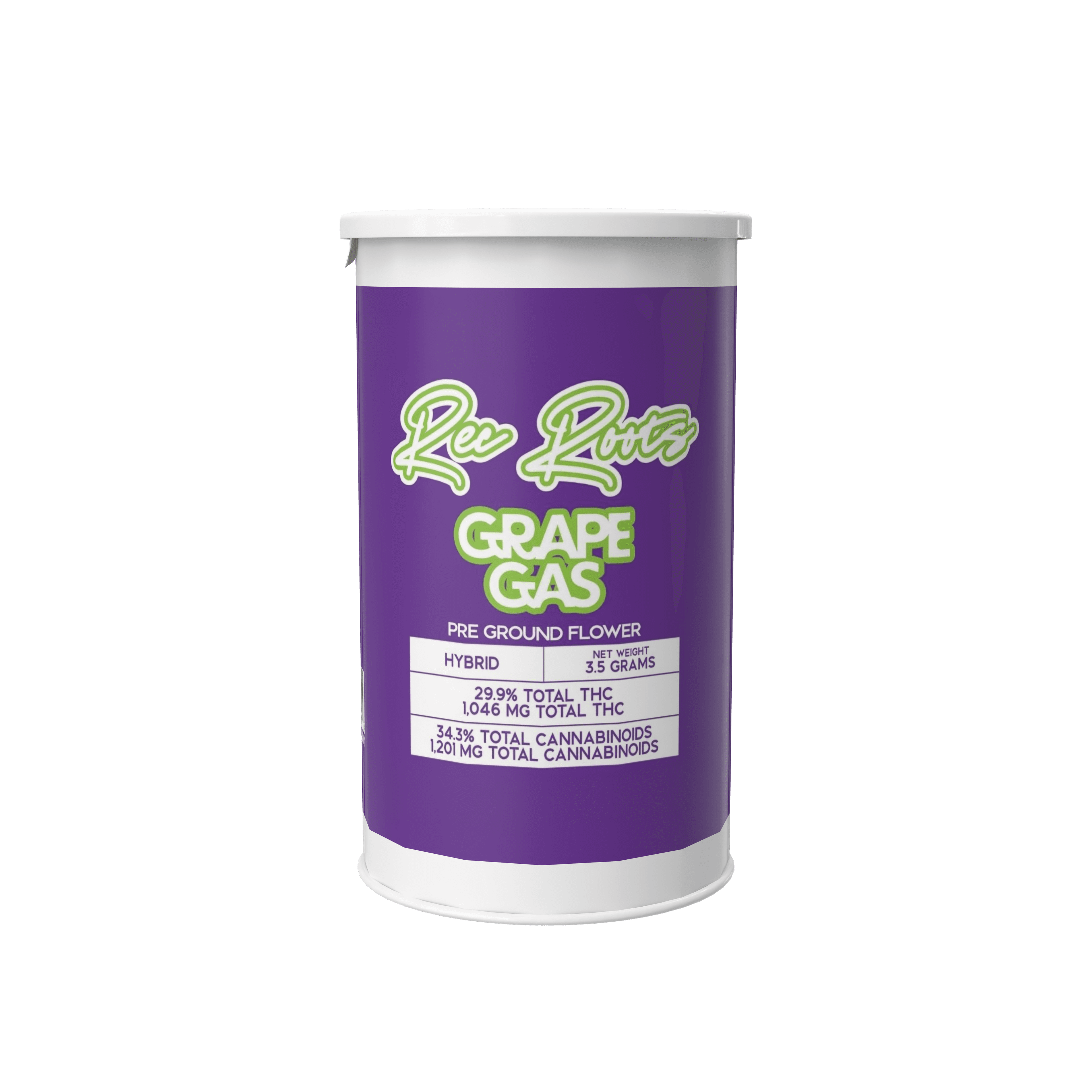 Rec Roots Grape Gas "Pre Ground" - 3.5g